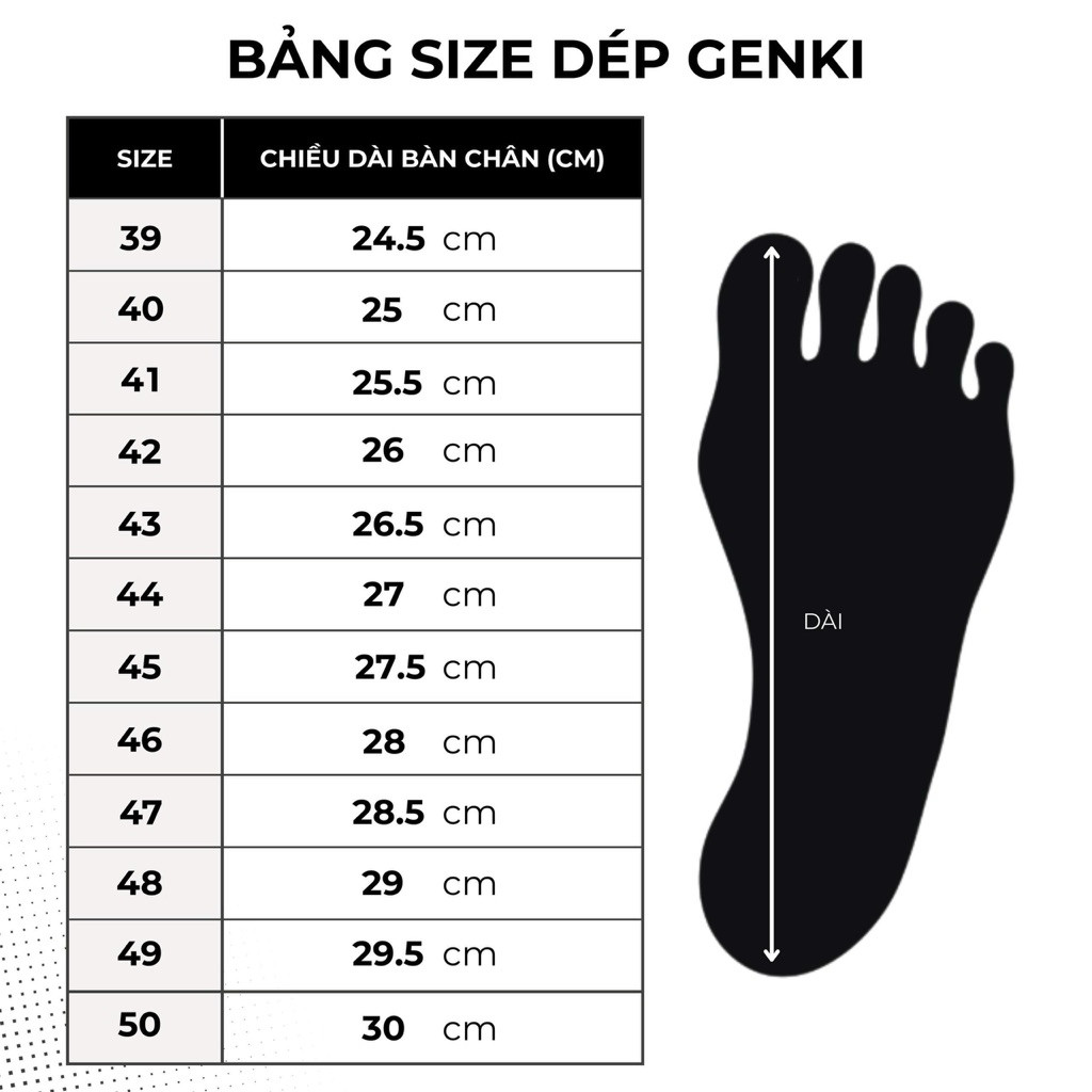 Dép Nam Big Size Chữ H GENKI Quai Da Cao Cấp Màu Đen Full Đế Bằng Cao Su - Dép H