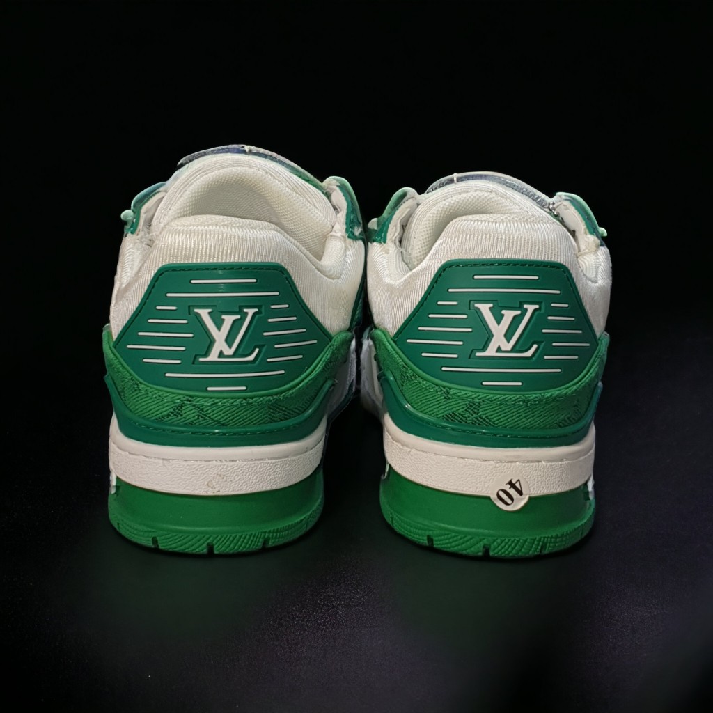 Giày thể thao LV Xanh Lá green hot 2023 Bản Cao Cấp Full Box,Giày thể thao LV Trainer HÀNG CAO CẤP, Giày Lo.uis Vu.itton