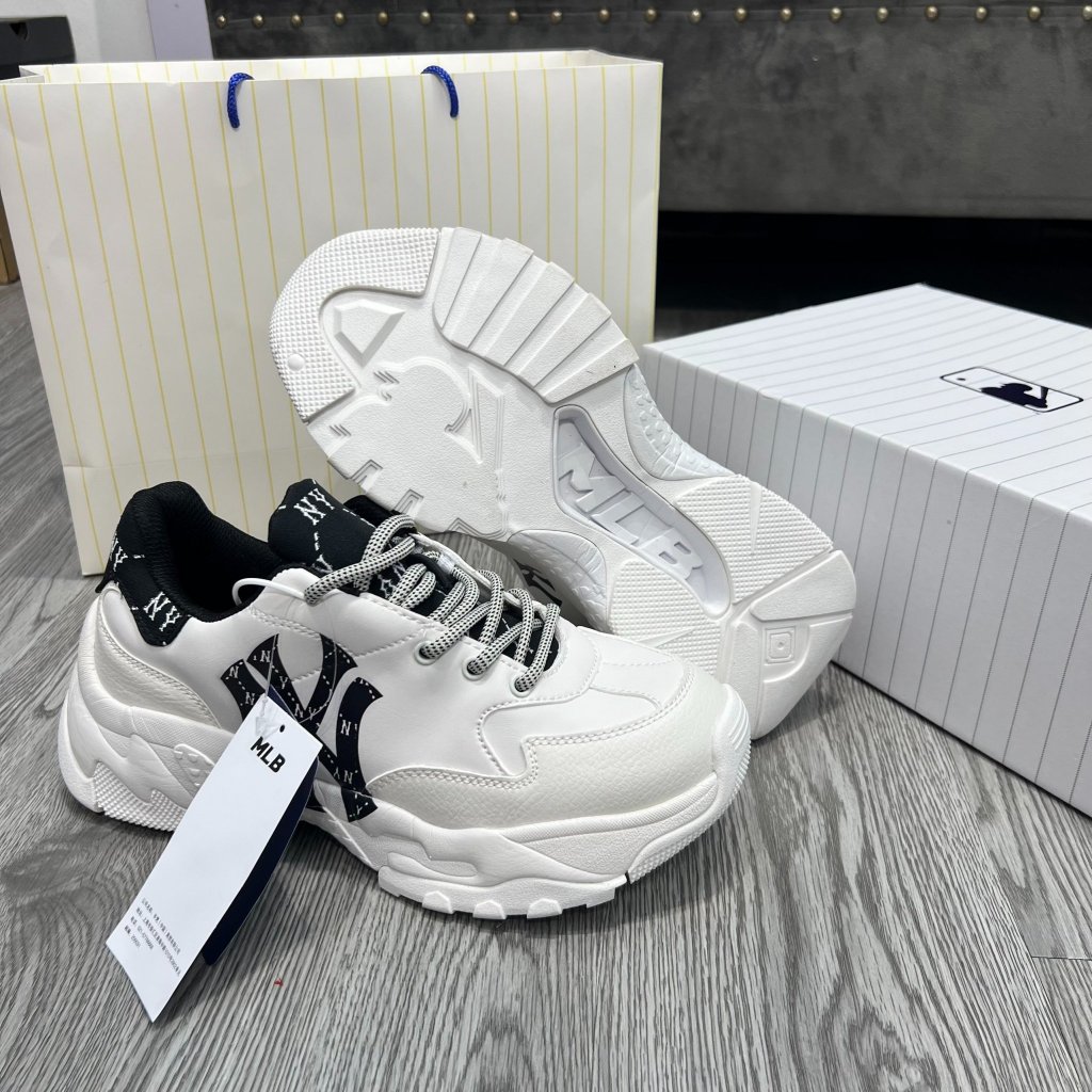 [AIO sneaker] Giày MLB BigBall Chunky Diamond Monogram New York Yankees Black - Bản Đẹp best Fullbox | MONO NY V2