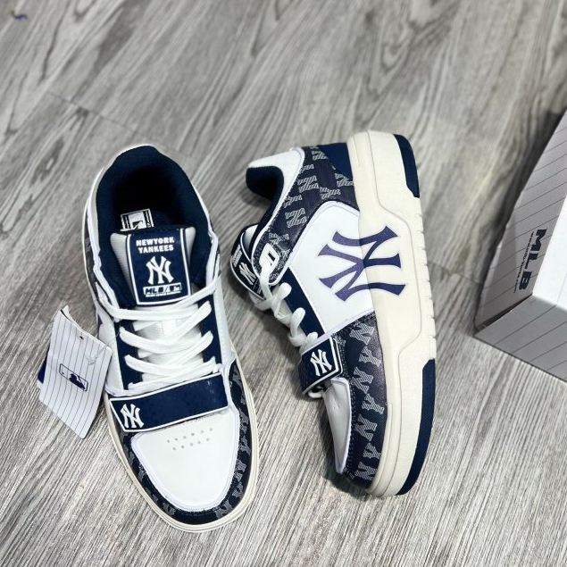 [Giày chất] Giày thể thao sneaker nam nữ MLB LINER quai MLB Chunky Liner Mid Basic New York Yankees XANH NAVY