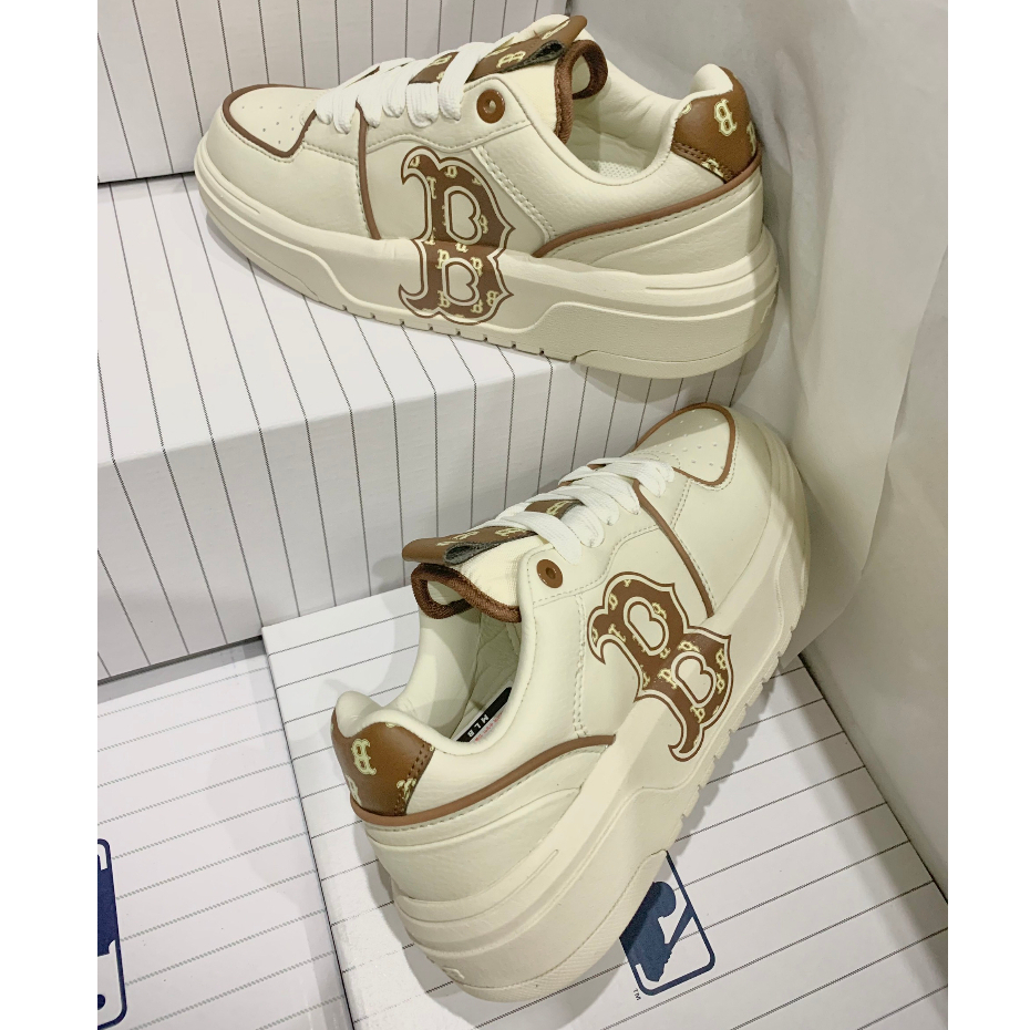 [AIO sneaker] Giày Thể Thao MLB Chunky Liner Classic Monogram Brown,Giày Sneaker MLB Nâu Kem
