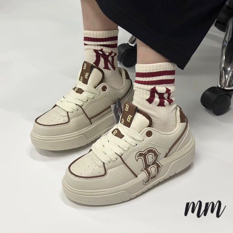 [AIO sneaker] Giày Thể Thao MLB Chunky Liner Classic Monogram Brown,Giày Sneaker MLB Nâu Kem