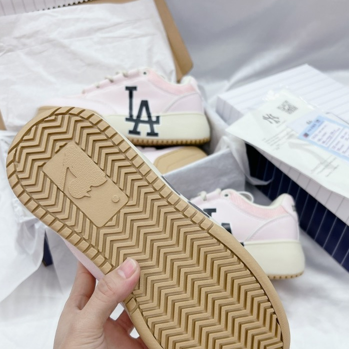[ Xưởng Giày AIO ] Giày MLB Chunky Wide Los Angeles Dodgers New York Yankees 3Asxccw3N Màu hồng Đế Nâu