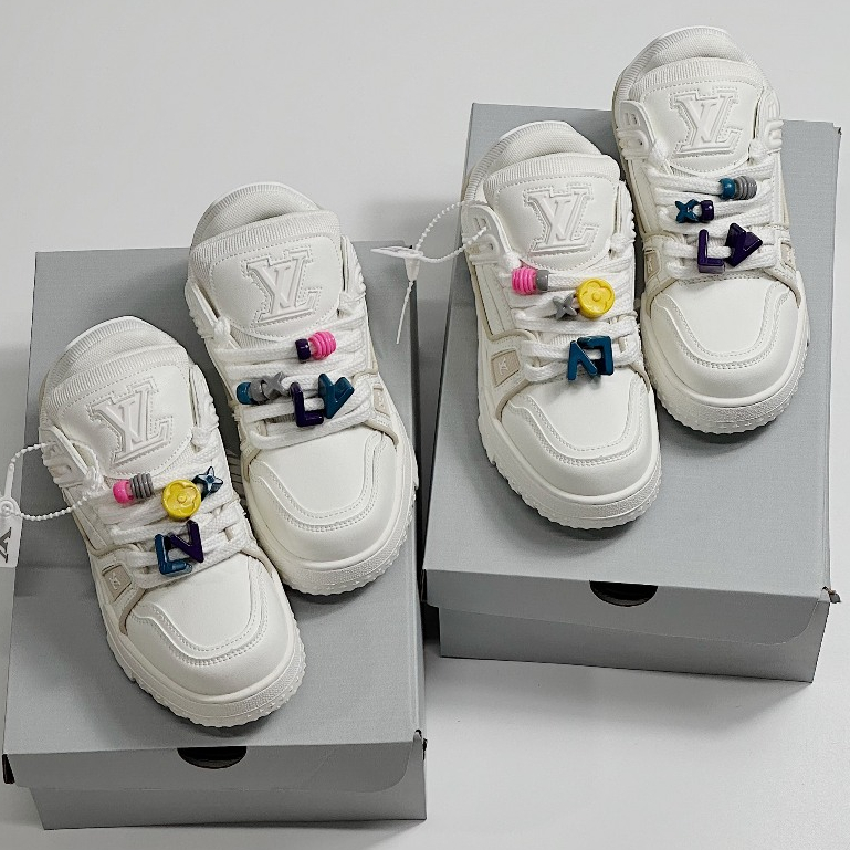 [ Xưởng Giày AIO ] [Sẵn] Giày LV_ Maxi Trainer White hàng Cao Cấp Full Box Chuẩn từng chi tiết | Ảnh thật