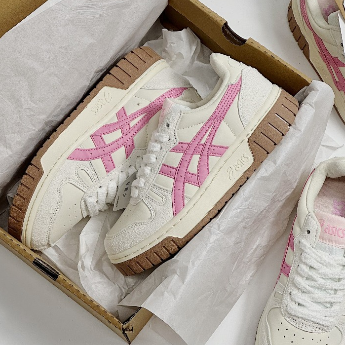 Giày thể thao sneaker Asic Hồng Siêu Cấp ,GIÀY THỂ THAO ASICS COURT PINK WHITE FULLBOX TẶNG BOX BẢO VỆ