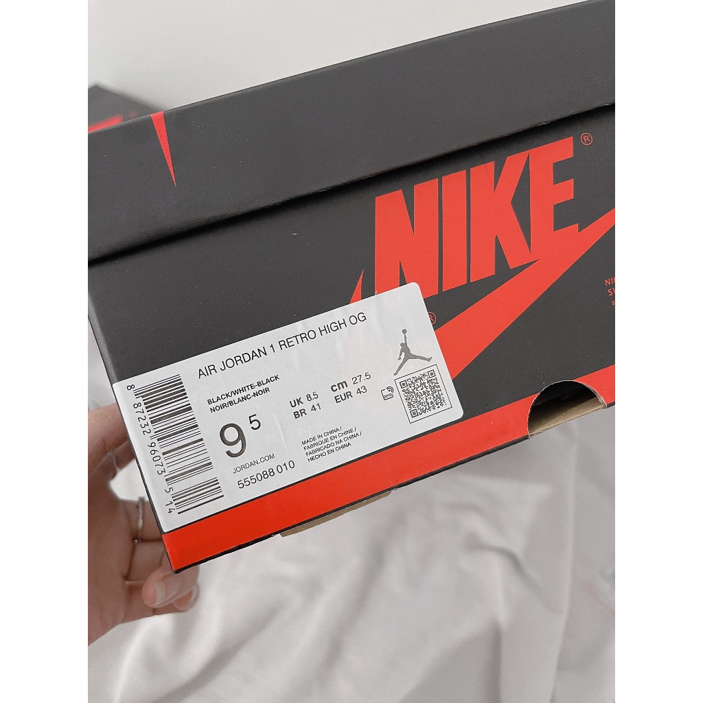 Giày Jordan Cổ Cao Thể Thao Nam Nữ, GIày JD1 Thời Trang Hight Panda Trắng Đen Bản Best Quality -full box
