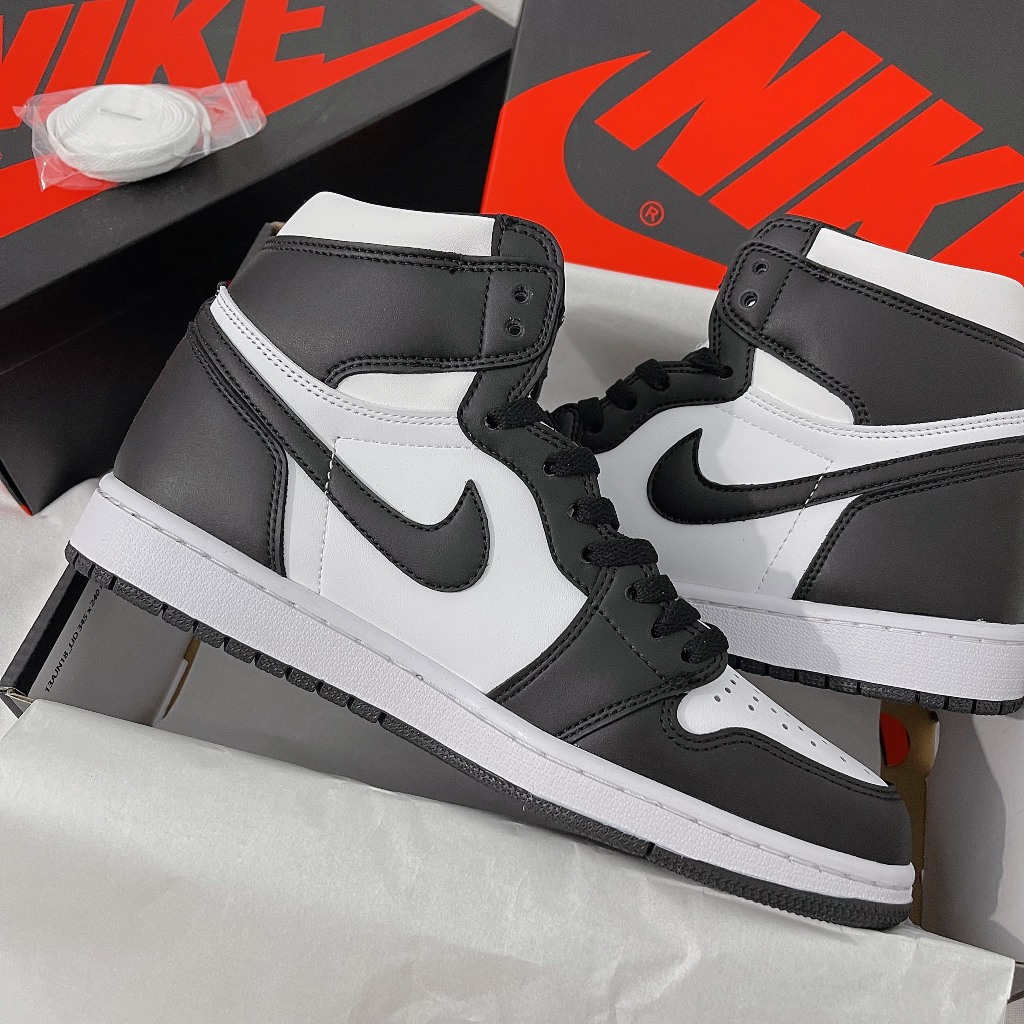 Giày Jordan Cổ Cao Thể Thao Nam Nữ, GIày JD1 Thời Trang Hight Panda Trắng Đen Bản Best Quality -full box