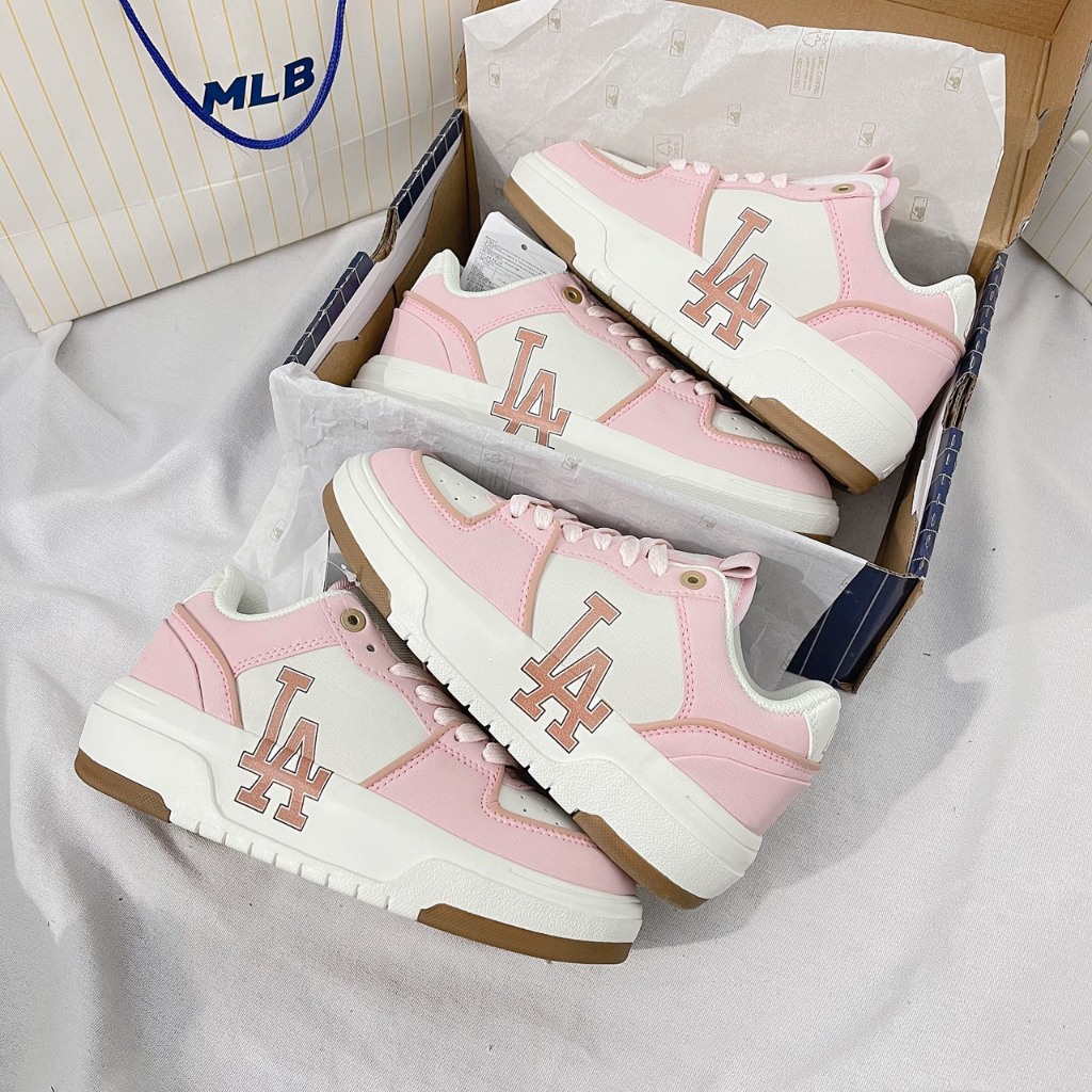 [ Xưởng Giày AIO ]  Siêu Phẩm MLB Liner Basic LA Hồng 2023 ,Mlb Giày Bata Đế Dày Siêu Nhẹ Thời Trang Năng Động Nữ