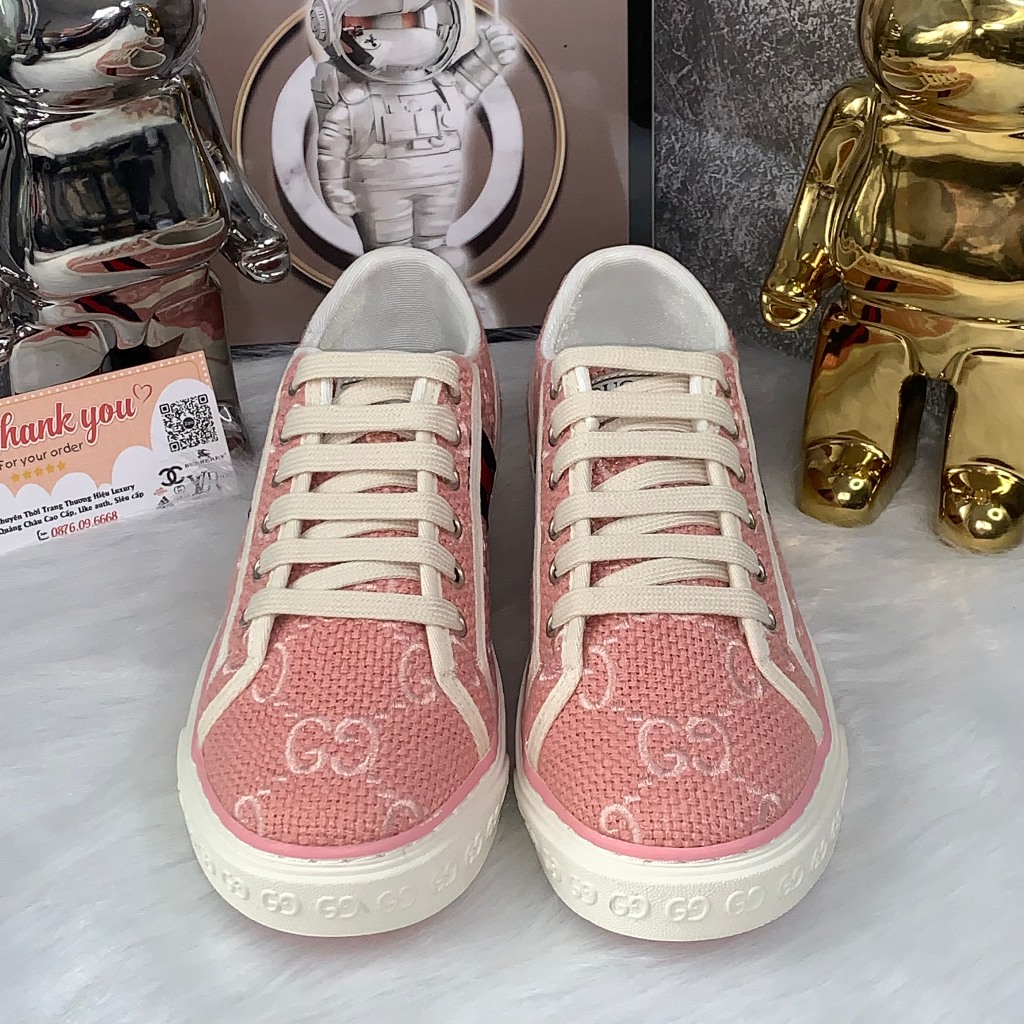 [ Ocean Park Luxury ] GIÀY GUC.CI TENIS 1977 Hồng nữ tính CAO CẤP BẢN ĐẸP NHẤT