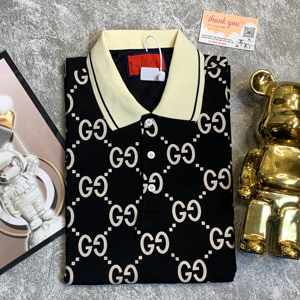 Áo Polo Gc cổ bẻ họa tiết Xích thun basic cộc tay phong cách trẻ trung chuẩn form 2024