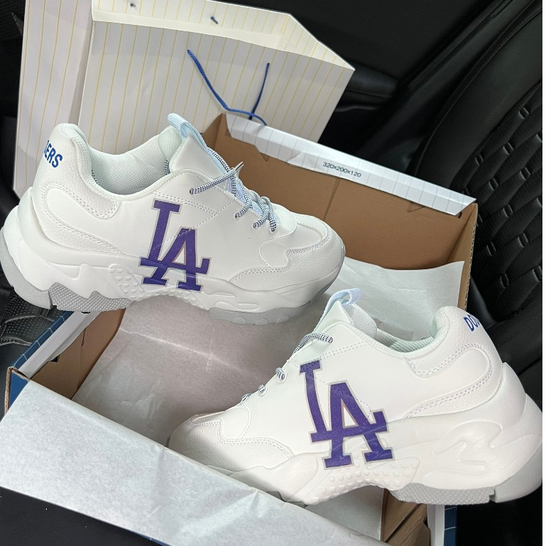 [AIO sneaker] Giày MLB BigBall Chunky A LA Dodgers Sneakers,Giày thể thao sneaker LA xanh dương 1:1 FULL BOX
