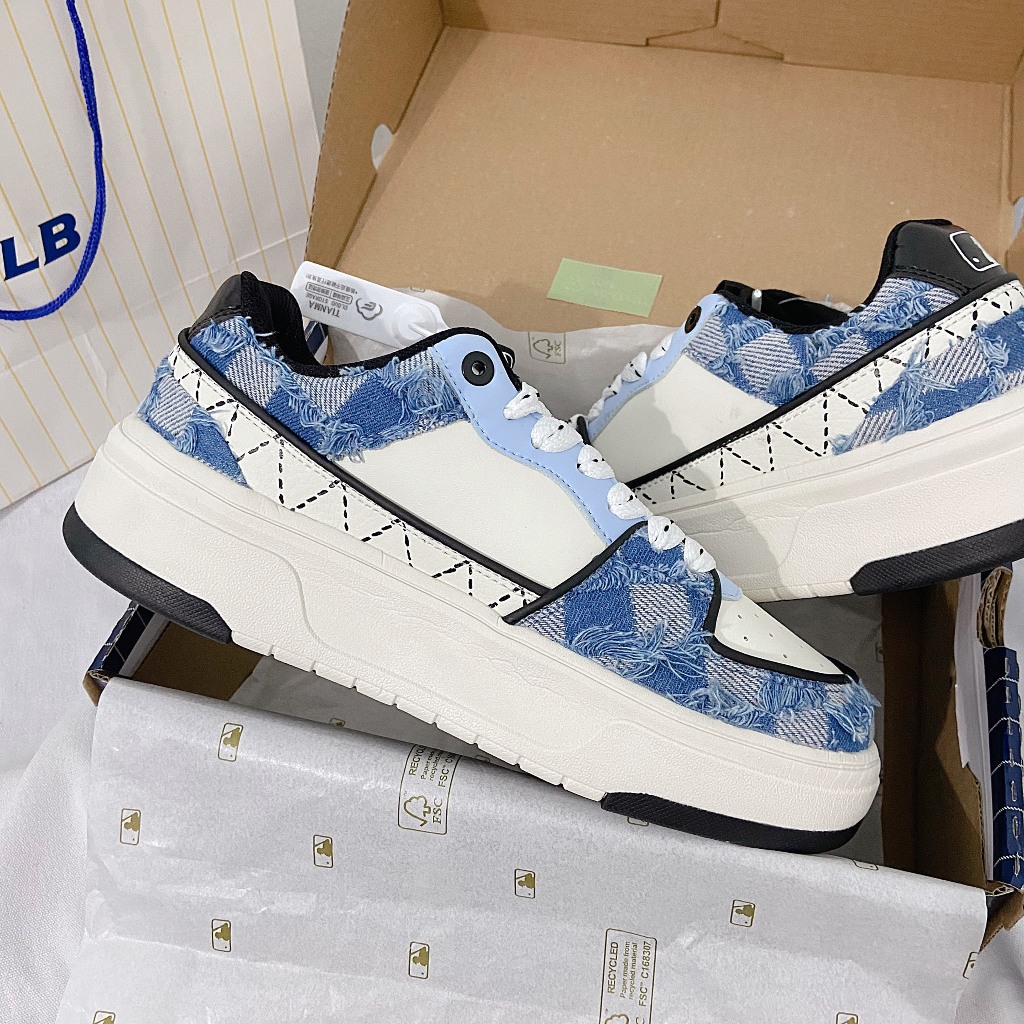 [AIO sneaker] GIÀY SNEAKER MLB Chụky Liner Ny Denmin Blue Likeauth_MLB Chunky Liner New York Yankees_FULL BOX_FREE SHIP