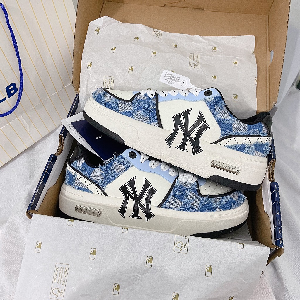 [AIO sneaker] GIÀY SNEAKER MLB Chụky Liner Ny Denmin Blue Likeauth_MLB Chunky Liner New York Yankees_FULL BOX_FREE SHIP