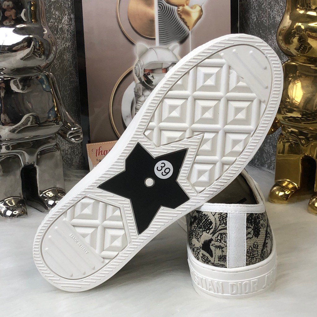 Giày Thể Thao D.ior  b56 Hoạ Tiết Hổ Đen Hàng Quảng Châu Cao Cấp Full Box,Giày Thể Thao D.i.o Thêu Canvas Hổ đen
