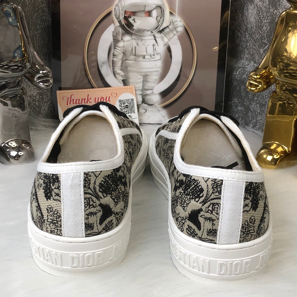 Giày Thể Thao D.ior  b56 Hoạ Tiết Hổ Đen Hàng Quảng Châu Cao Cấp Full Box,Giày Thể Thao D.i.o Thêu Canvas Hổ đen
