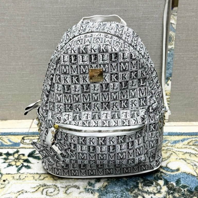 Balo OMZ Hoạ Tiết Monograms Cao Cấp đi chơi, đi du lịch,Balo Cặp Đi học hoạ tiểt mặt cười mới nhất 2024