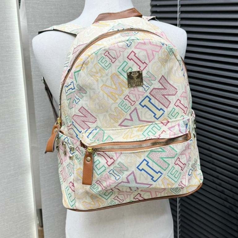 Balo H&M Hoạ Tiết Monograms Cao Cấp đi chơi, đi du lịch,Balo Cặp Đi học hoạ tiểt mặt cười mới nhất 2024