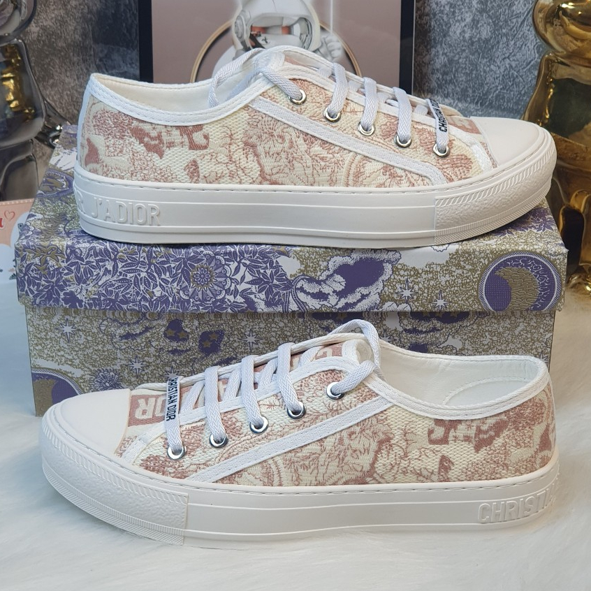Giày Thể Thao D.ior  b56 Hoạ Tiết Hổ Hồng Hàng Quảng Châu Cao Cấp Full Box,Giày Thể Thao D.i.o Thêu Canvas Hổ Hồng