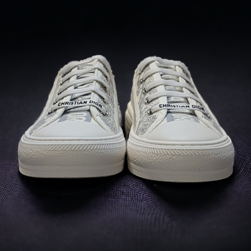 Giày Thể Thao Nam Nữ Di.or Walk Embroider Cotton Canvas B56 Họa Tiết Hổ,Giày SNEAKER Vải Cotton Thêu Hình Đầu Hổ Cá Tính
