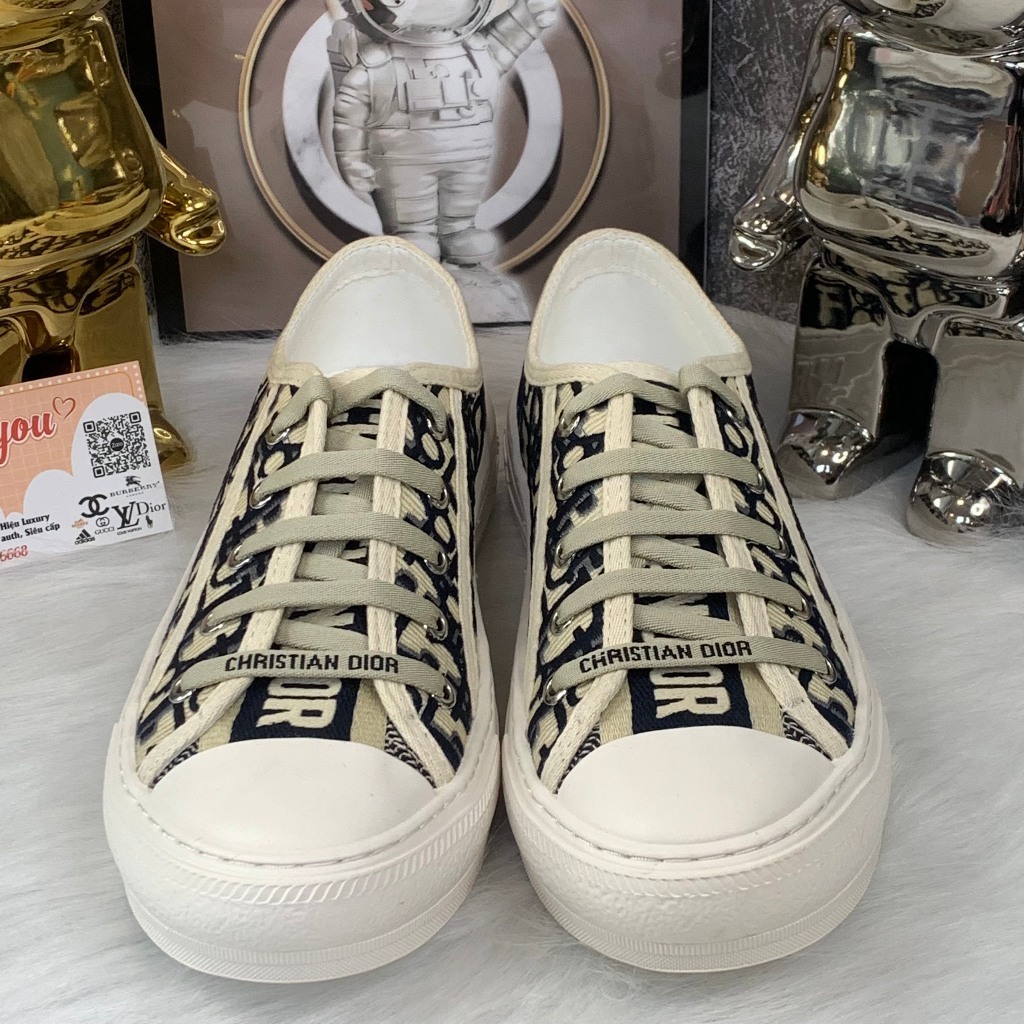 [ Ocean Park Luxury ]Giày Walk’n’Dior Sneaker Grey Oblique Embroidered Cotton,Dior b56 gray Cao Câp,GIÀY DR B56 Canvas