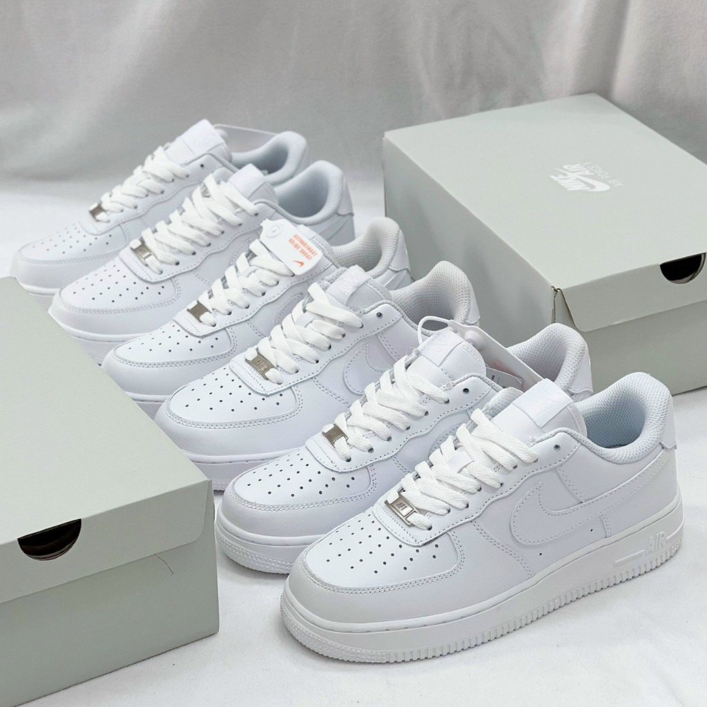 GIÀY AF1 FULL TRẮNG SIÊU NHẸ HÀNG CAO CẤP FULL BOX FREE SHIP,Giày Thể Thao Sneaker Nam Nữ Af1 All white Full Trắng
