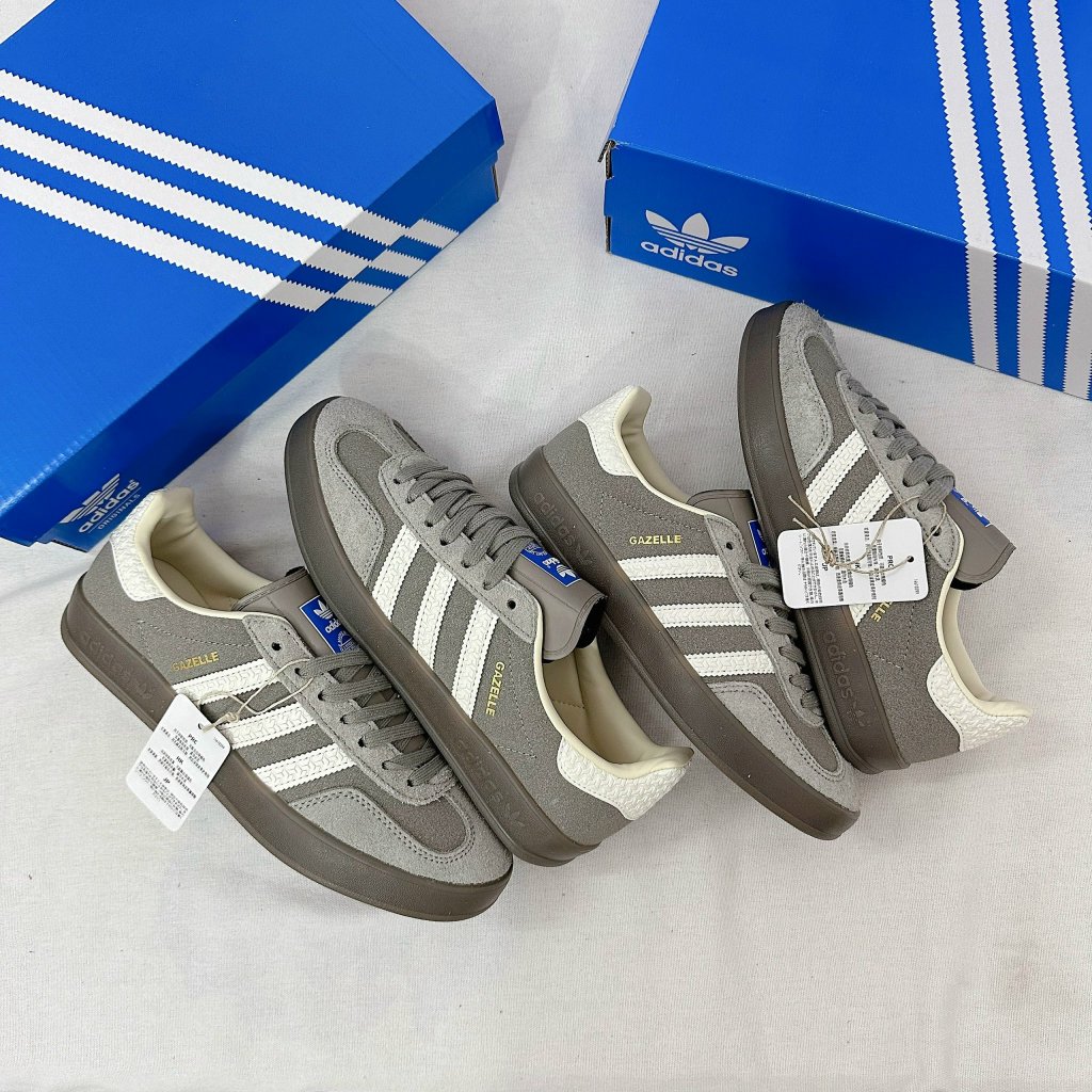 [AIO sneaker] Giày_Adidas Samba OG Cardboard Brown Desert Nam Nữ Xám Sọc Trắng Cá Tính Mẫu Basic Full Box Bill