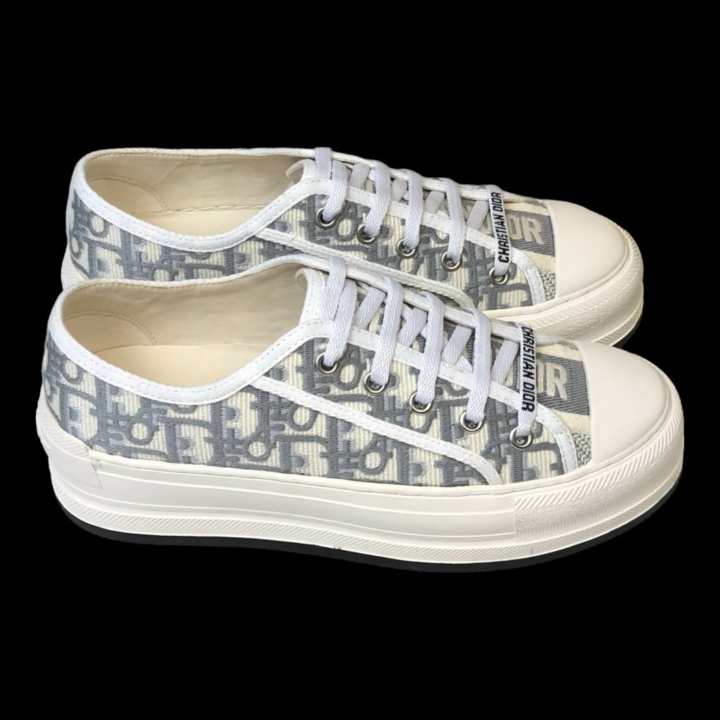 [ AIO LUXURY ] Giày thể thao sneaker Di.or b56 gray Cao Câp Đế Độn,GIÀY DR B56 Canvas THÊU DỆT Cao Cấp FULL BOX