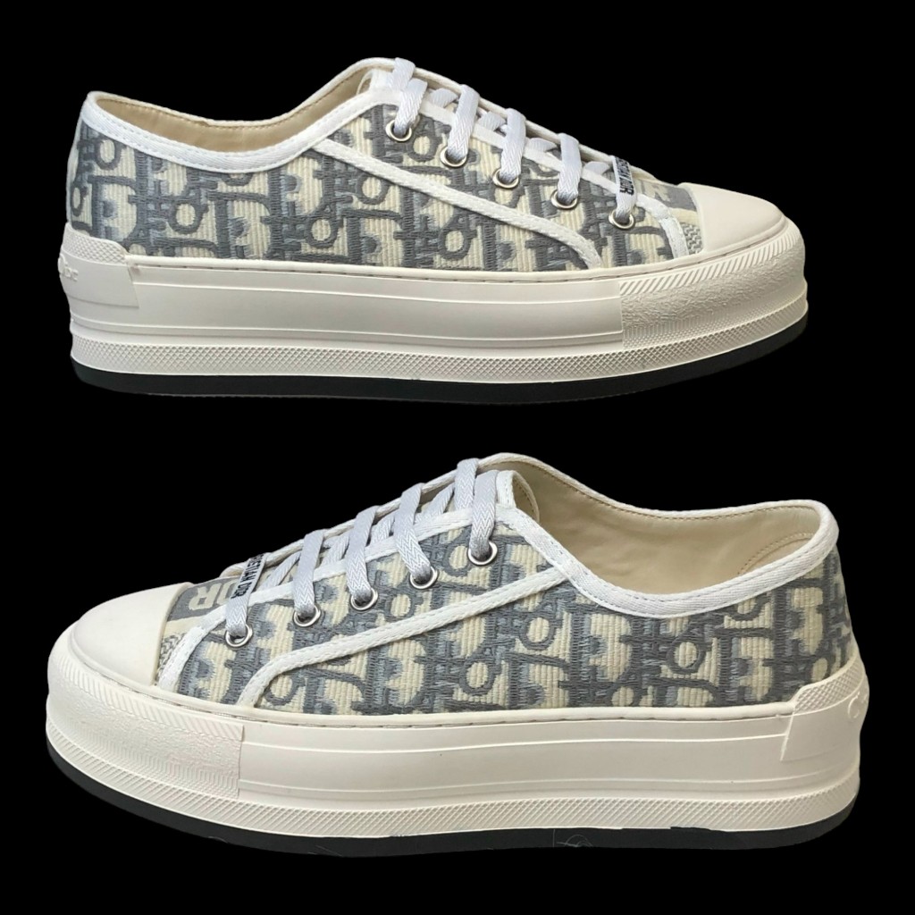 [ AIO LUXURY ] Giày thể thao sneaker Di.or b56 gray Cao Câp Đế Độn,GIÀY DR B56 Canvas THÊU DỆT Cao Cấp FULL BOX