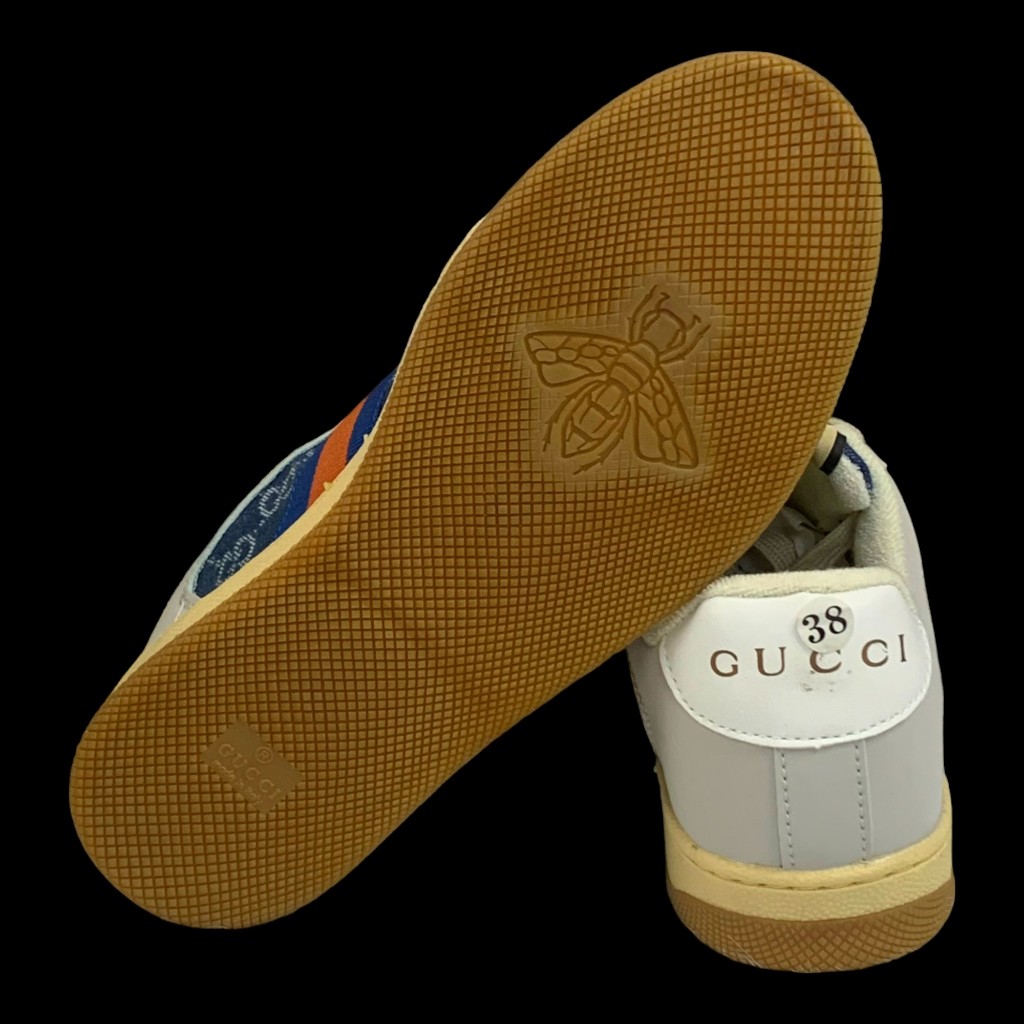 Giày Thể Thao Gu.cci Sơn Tùng Gót Trắng Xanh navy  Bản Cao Cấp Đẹp Nhất Thị Trường Full Bill Box Gu.CCi Xanh navy