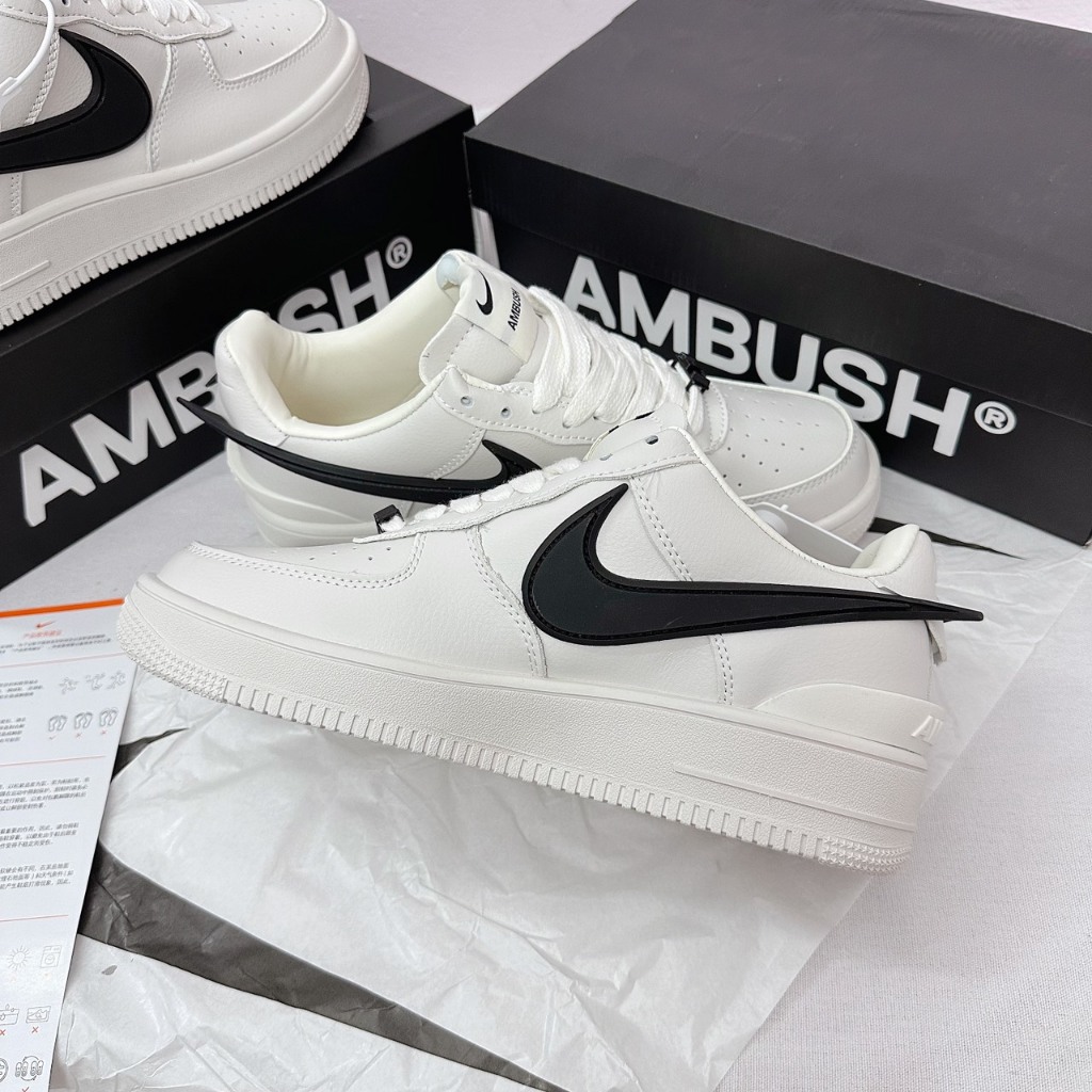 Giày air foce1 low ambush white black - af1 ambush trắng be đen [ bản best ]