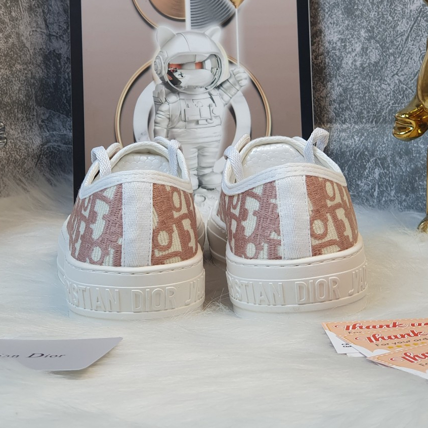 [ Ocean Park Luxury ]GIÀY DR B56 Hồng, Giày Walk’n’Dior Sneaker Grey Oblique Embroidered Cotton,Dior b56 Pink Cao Câp