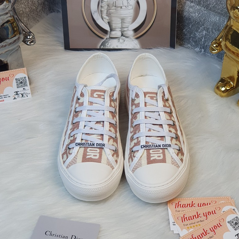 [ Ocean Park Luxury ]GIÀY DR B56 Hồng, Giày Walk’n’Dior Sneaker Grey Oblique Embroidered Cotton,Dior b56 Pink Cao Câp