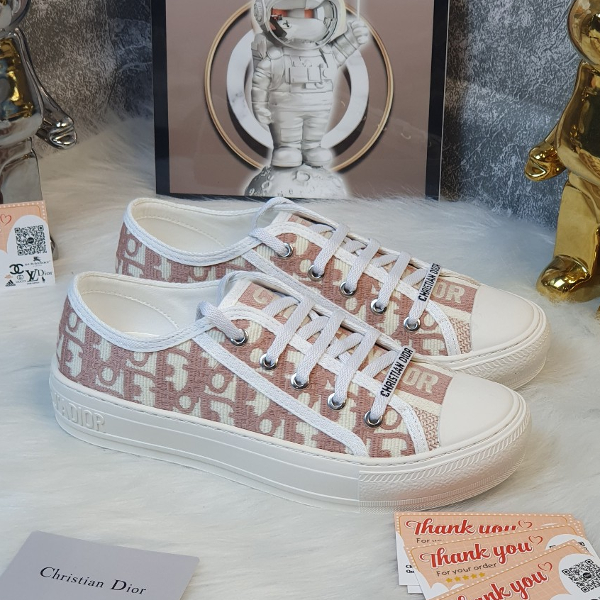 [ Ocean Park Luxury ]GIÀY DR B56 Hồng, Giày Walk’n’Dior Sneaker Grey Oblique Embroidered Cotton,Dior b56 Pink Cao Câp