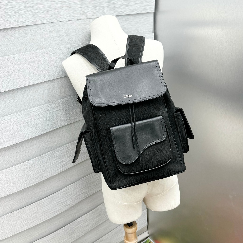 Balo ĐÌ O Đen cao cấp - Chất liệu da phối vải - Fom dáng cực đẹp - Size 55 cực bự - Dành cho ae đi học và Du lịch