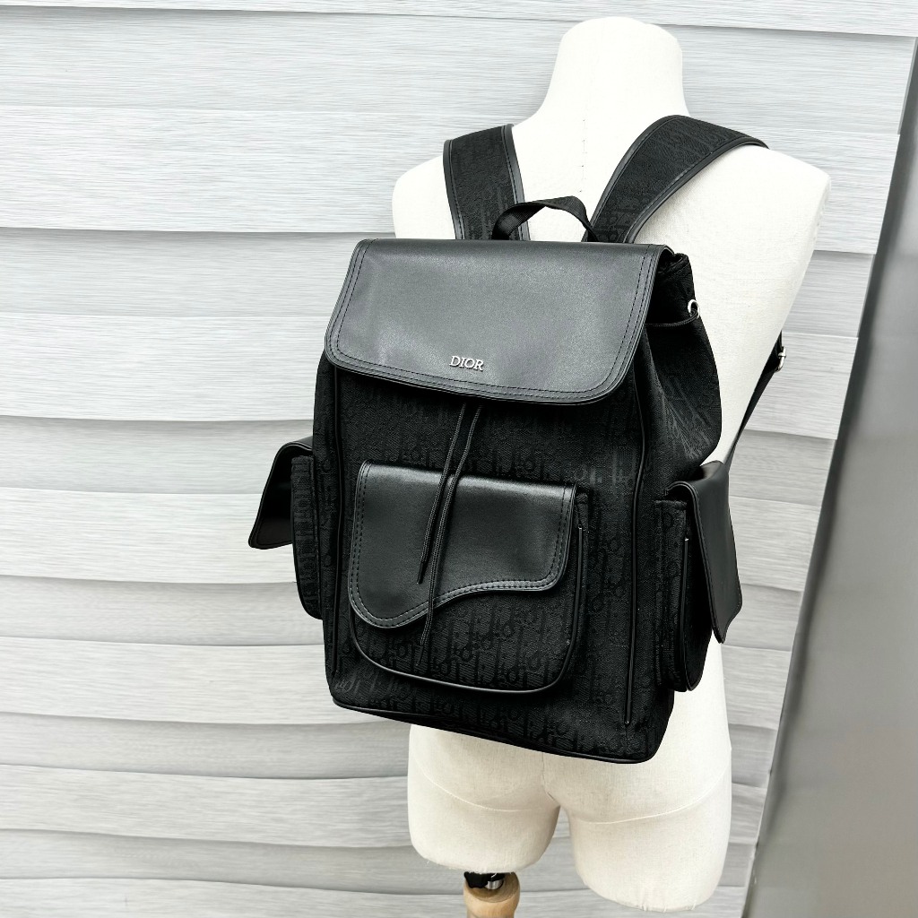 Balo ĐÌ O Đen cao cấp - Chất liệu da phối vải - Fom dáng cực đẹp - Size 55 cực bự - Dành cho ae đi học và Du lịch