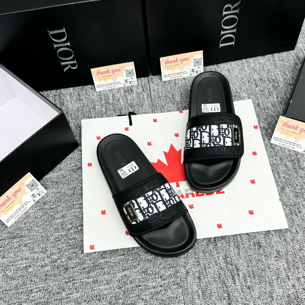 [ Xưởng Giày AIO ] Dép nam nữ Dio quai dán logo kim loại hàng chuẩn mới,siêu đẹp , sang chảnh hot nhất năm 2024 cập bến