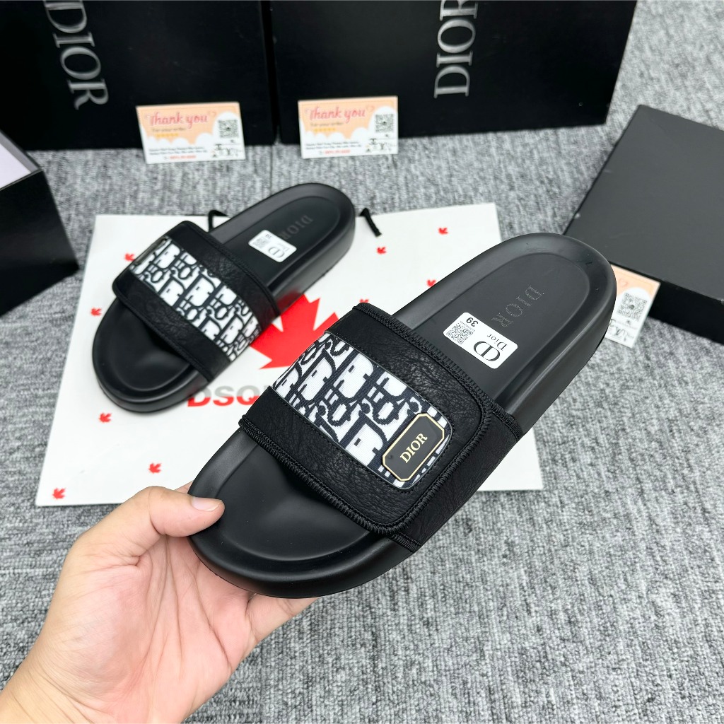 [ Xưởng Giày AIO ] Dép nam nữ Dio quai dán logo kim loại hàng chuẩn mới,siêu đẹp , sang chảnh hot nhất năm 2024 cập bến