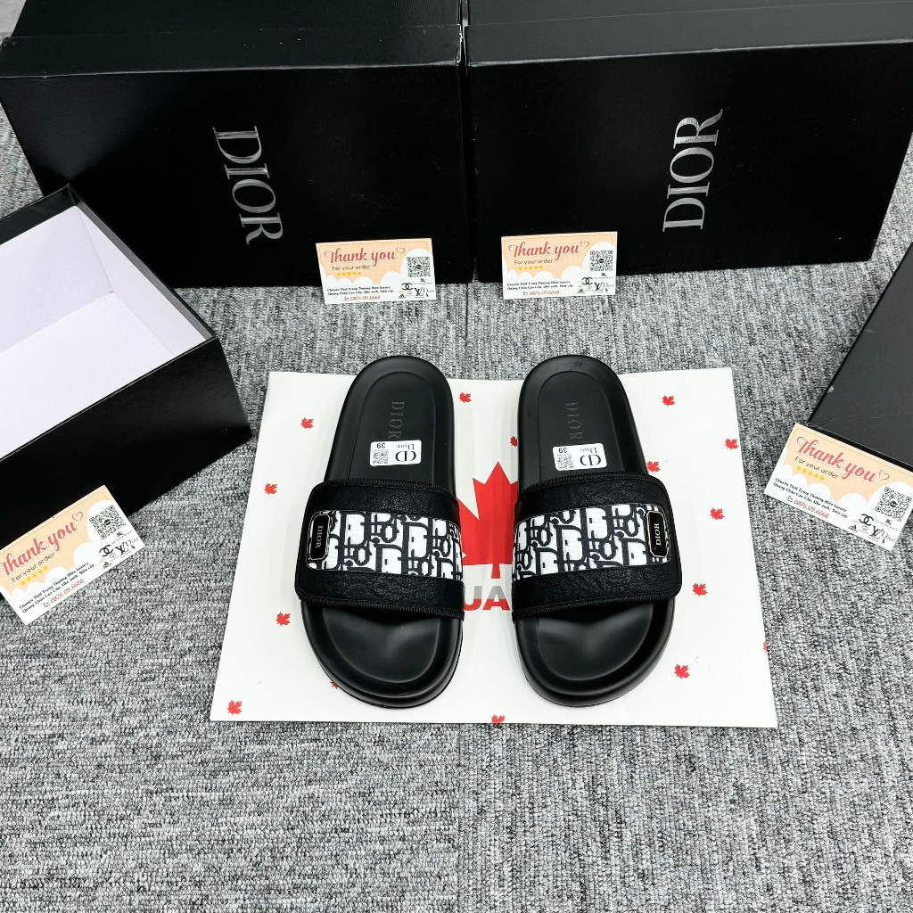 [ Xưởng Giày AIO ] Dép nam nữ Dio quai dán logo kim loại hàng chuẩn mới,siêu đẹp , sang chảnh hot nhất năm 2024 cập bến