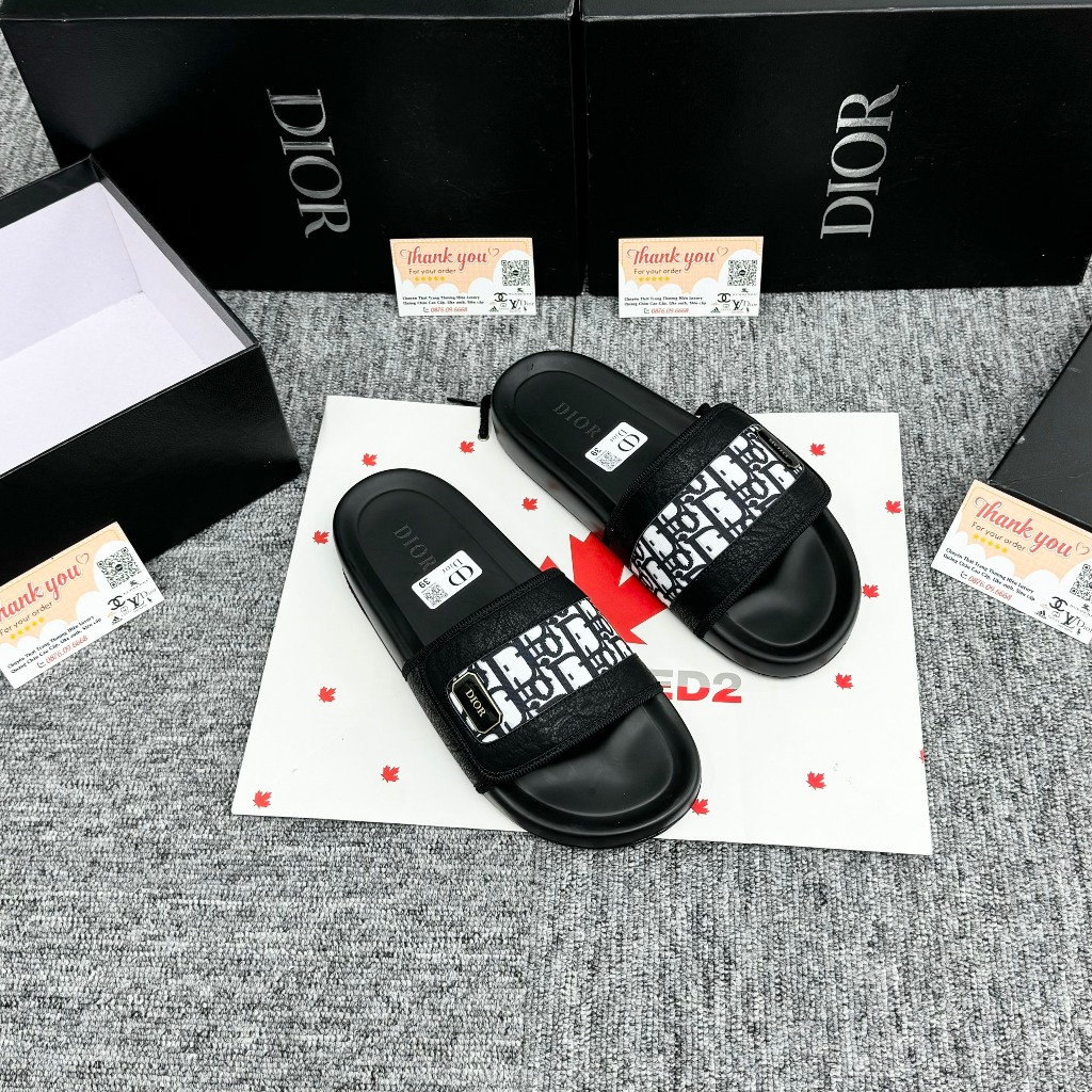 [ Xưởng Giày AIO ] Dép nam nữ Dio quai dán logo kim loại hàng chuẩn mới,siêu đẹp , sang chảnh hot nhất năm 2024 cập bến