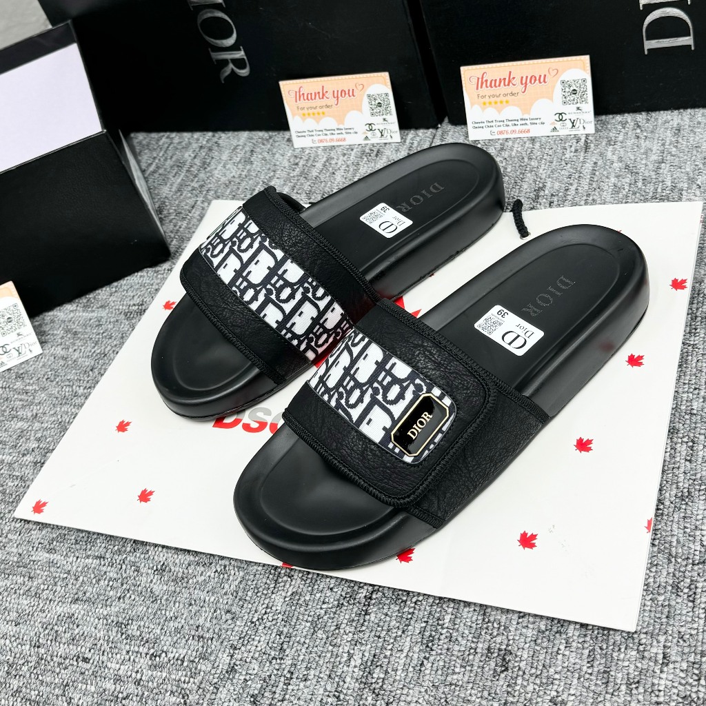 [ Xưởng Giày AIO ] Dép nam nữ Dio quai dán logo kim loại hàng chuẩn mới,siêu đẹp , sang chảnh hot nhất năm 2024 cập bến
