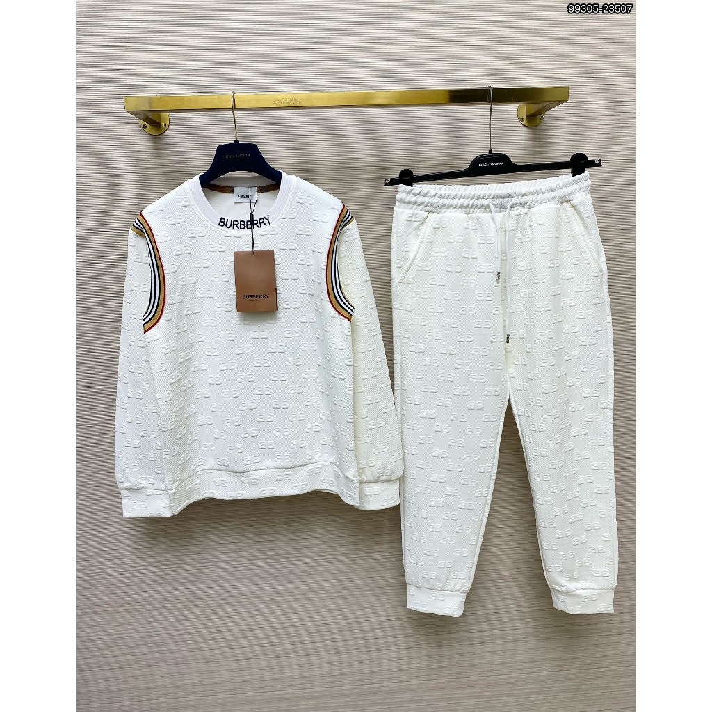 Bộ thu đông Nam Nữ BBR thương hiệu chất nỉ cao cấp dày dặn phối họa tiết vân nổi bắt mắt 2024