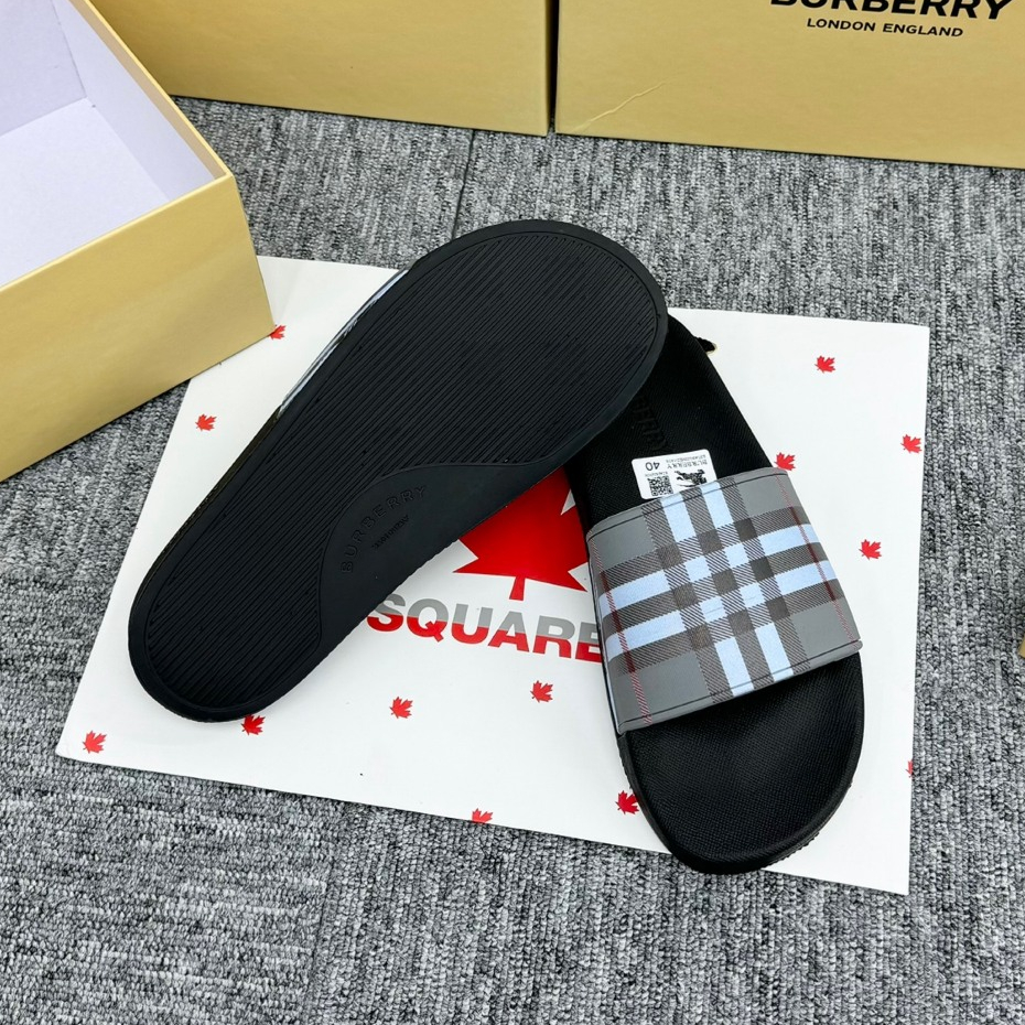 Dép lê nam quai ngang BBR cao su hoạ tiết kẻ sọc quai đế cao su non khắc nổi chữ cao cấp full box
