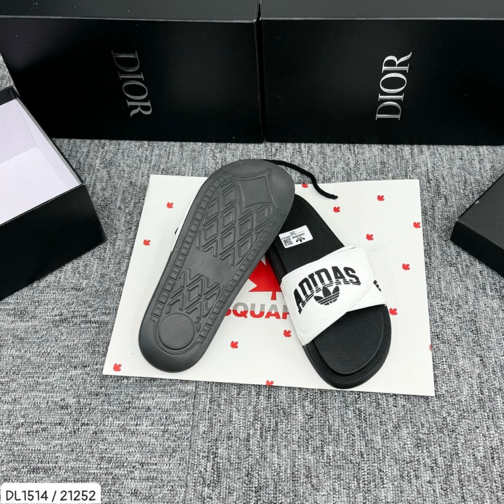 Dép Adi,das quai dán đế cao su, Dép Nam nữ Quai Ngang đế cứng mẫu mới 2024