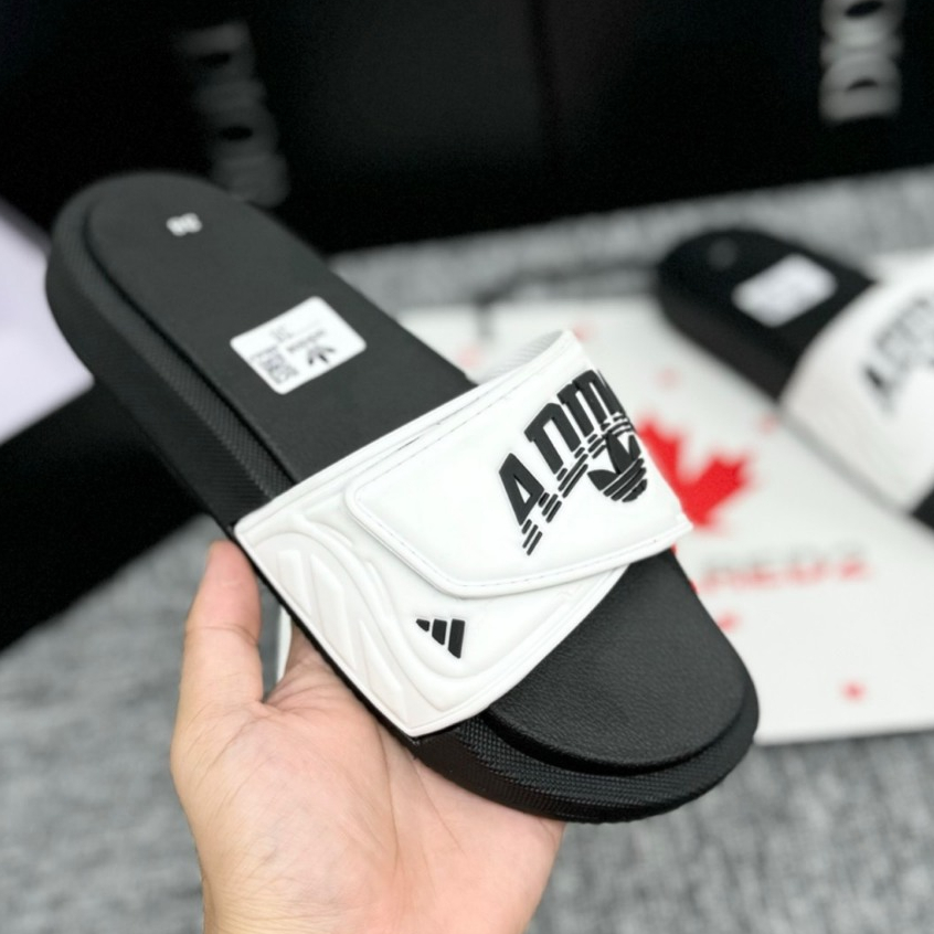 Dép Adi,das quai dán đế cao su, Dép Nam nữ Quai Ngang đế cứng mẫu mới 2024