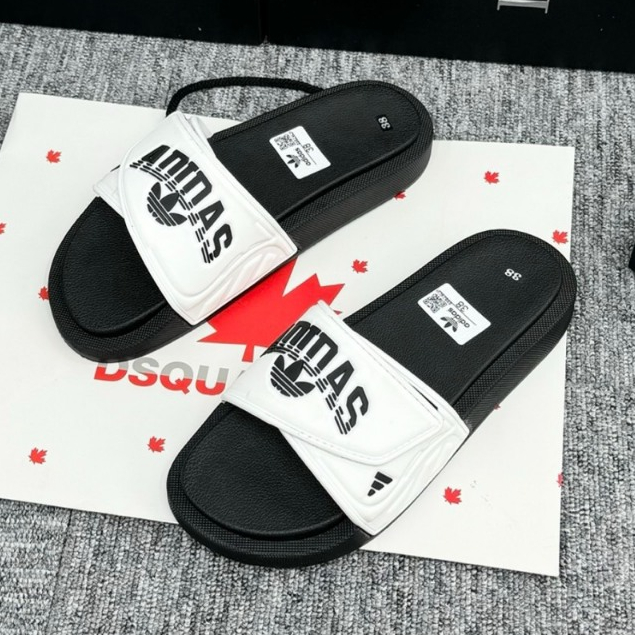 Dép Adi,das quai dán đế cao su, Dép Nam nữ Quai Ngang đế cứng mẫu mới 2024