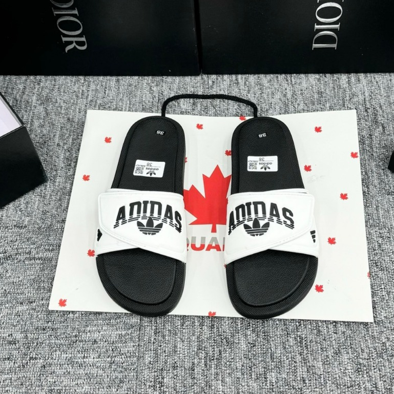 Dép Adi,das quai dán đế cao su, Dép Nam nữ Quai Ngang đế cứng mẫu mới 2024