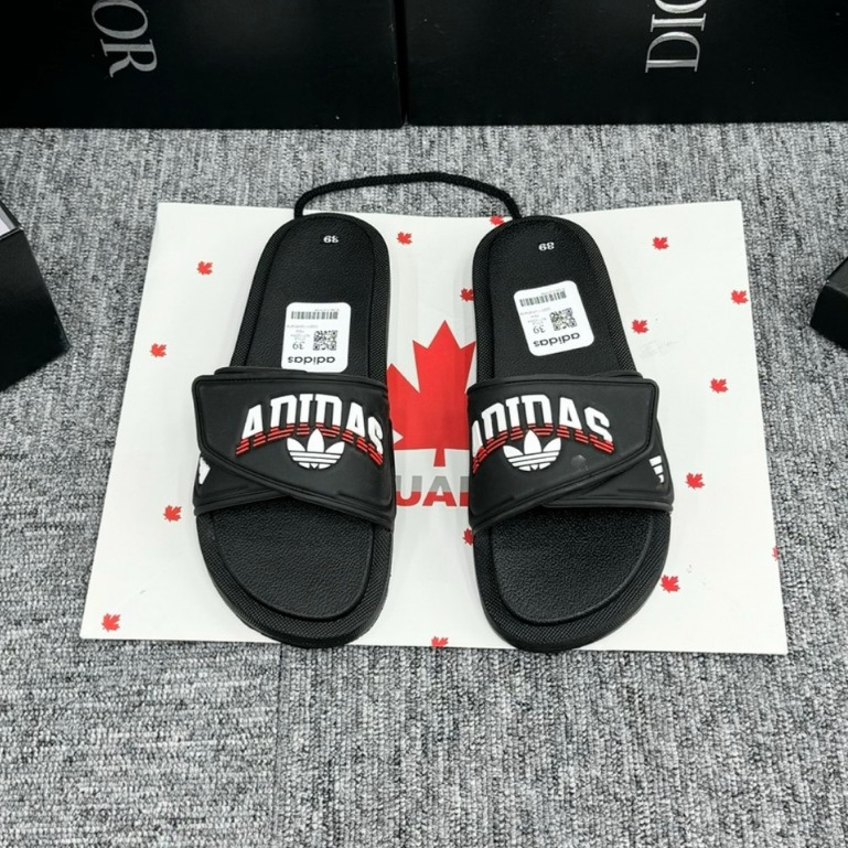 Dép Adi,das quai dán đế cao su, Dép Nam nữ Quai Ngang đế cứng mẫu mới 2024