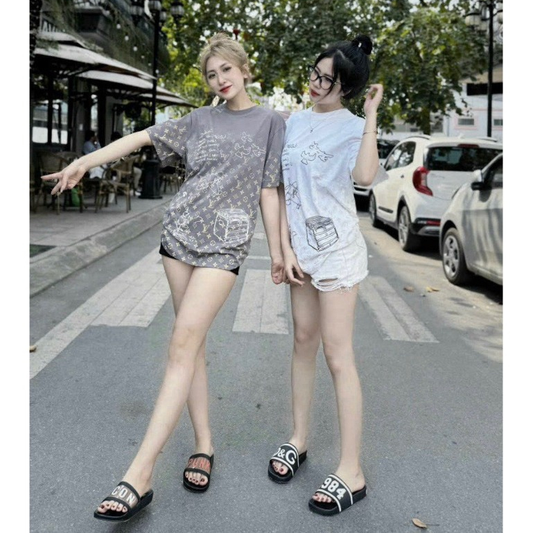 Dép Nam Nữ Quai Ngang Unisex DSQ  Icon Dán In Chữ Logo bản mới nhất 2024