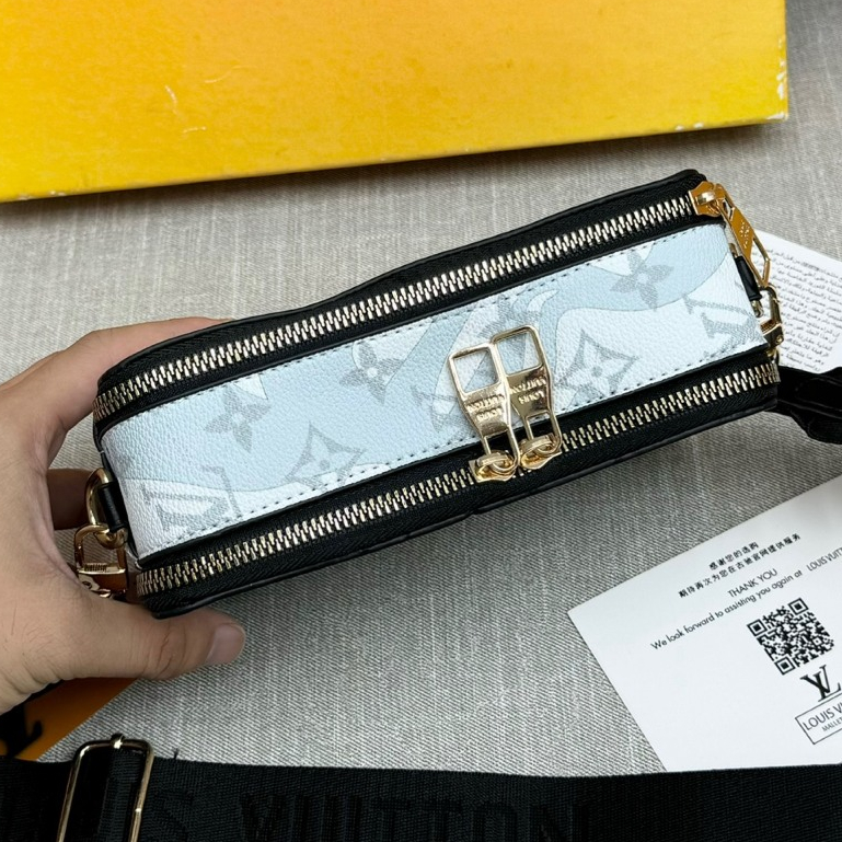 Túi Đeo Chéo Unisex Alpha Wearable,Size 19, Chất Liệu Da Bò, Check On Code,Full Box, Túi Vải Thẻ Bill, Bảo Hành 12 Tháng