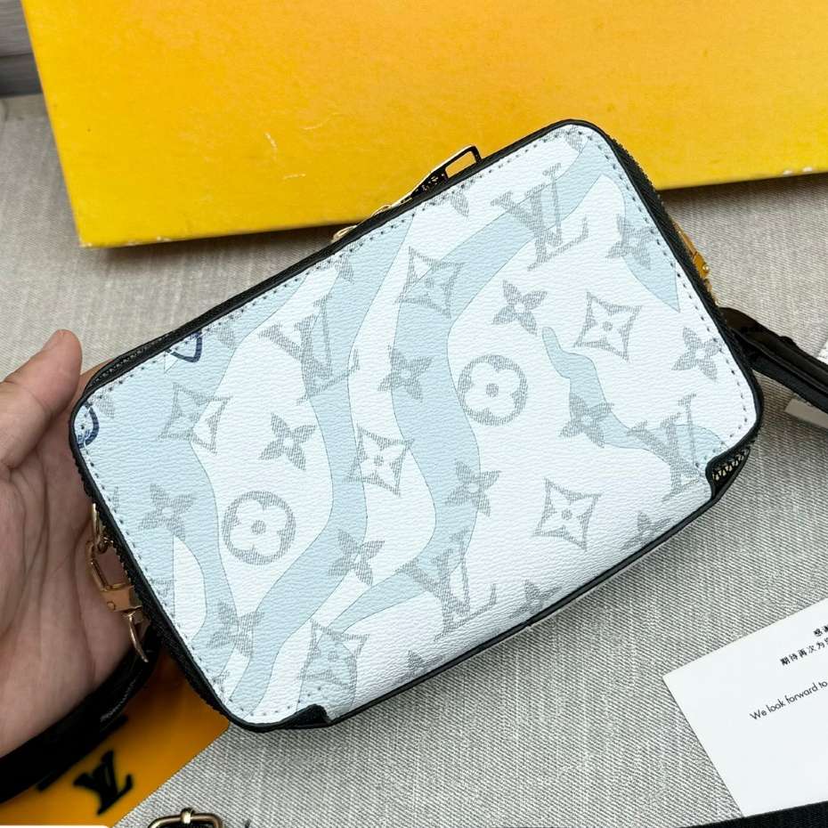 Túi Đeo Chéo Unisex Alpha Wearable,Size 19, Chất Liệu Da Bò, Check On Code,Full Box, Túi Vải Thẻ Bill, Bảo Hành 12 Tháng